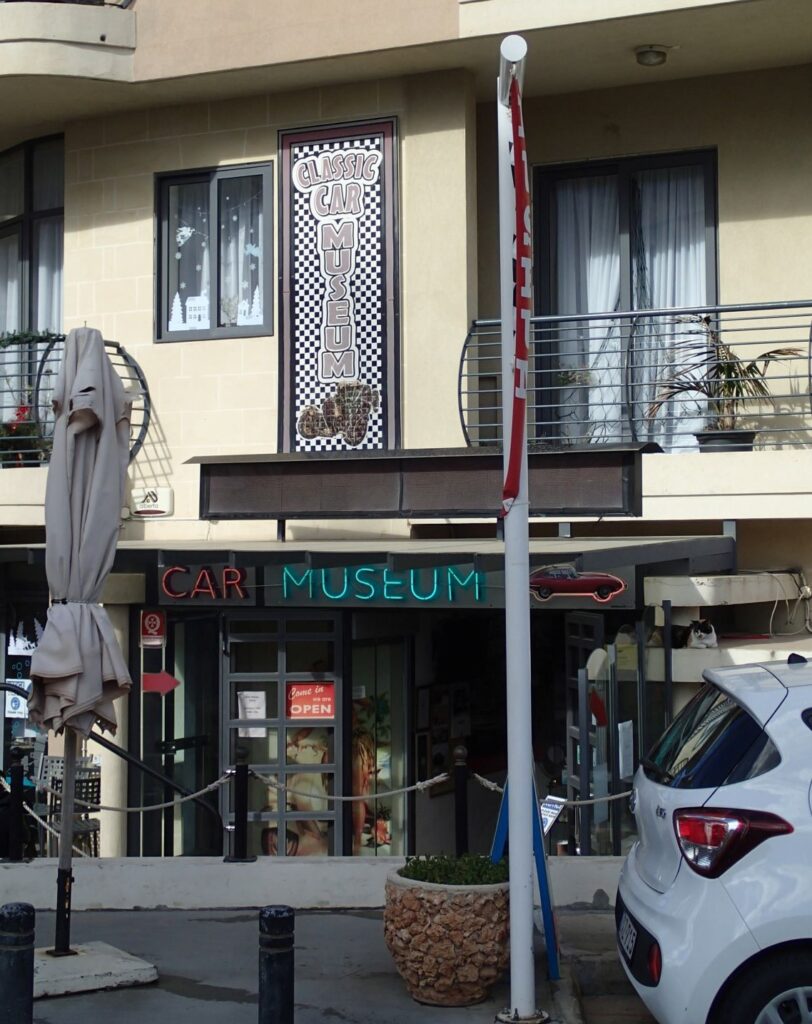 Entrance Malta Classic Car Museum