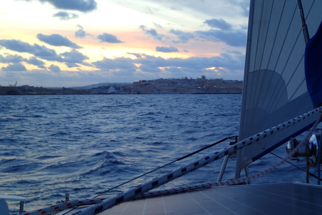 Approaching Valletta, passage to Malta