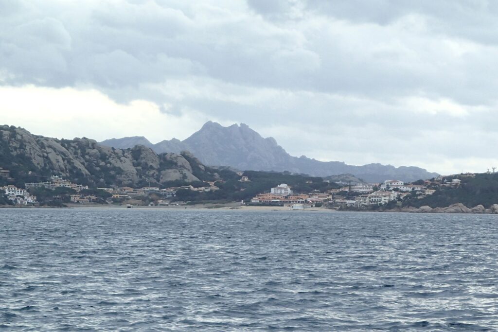 Coast of Sardinia storm front