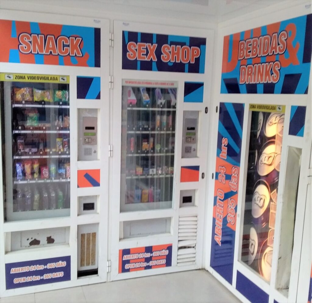 Sex shop vending machine