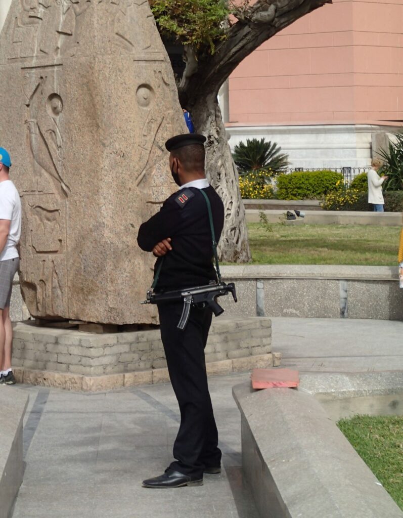 Armed security, Museum of Egyptian Antiquities