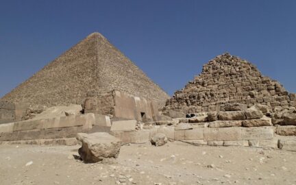 Outside the Pyramids of Giza, Egypt