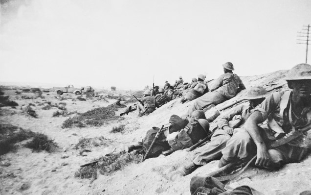2/3 Australian Pioneer Battalion near the Blockhouse, Battle of El Alamein