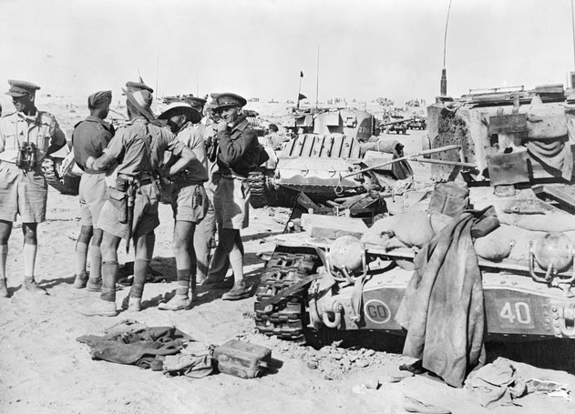 wrecked tanks near the Blockhouse, El Alamein