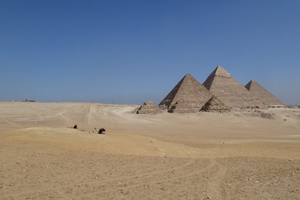 Outside the Pyramids of Giza