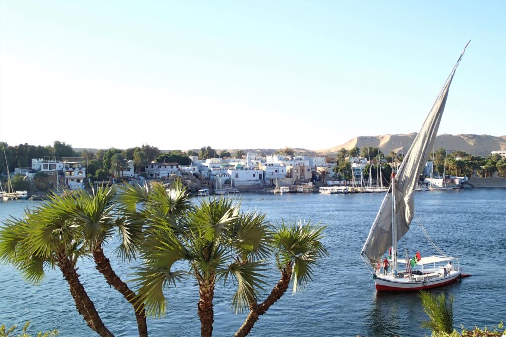 Felucca sailboat on the Nile, Aswan