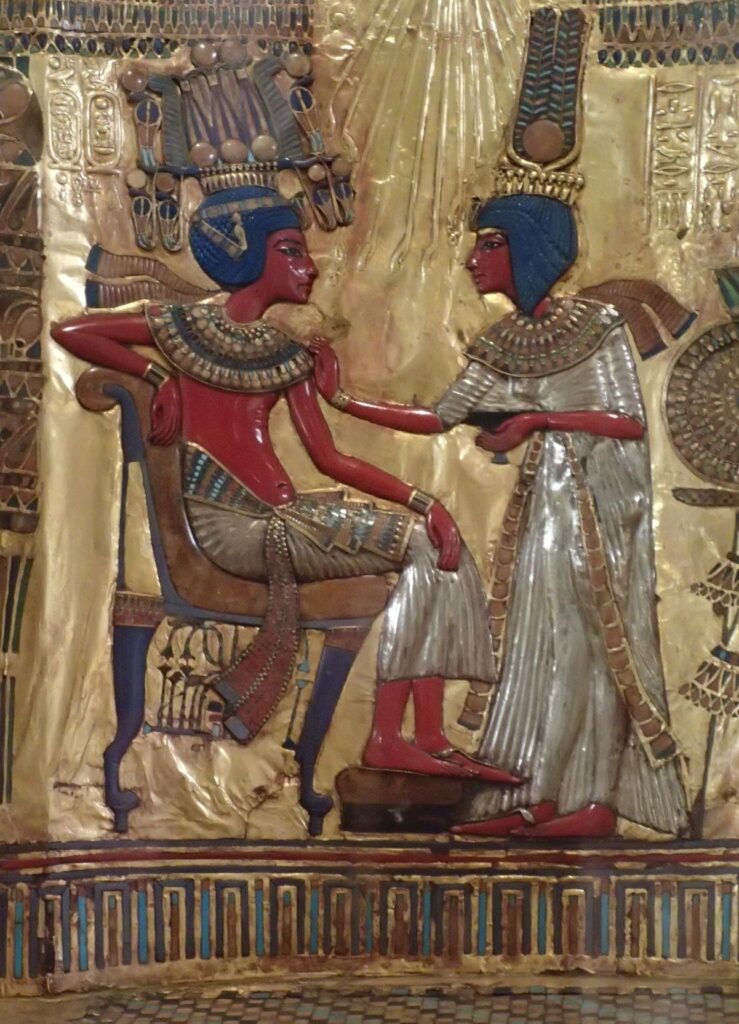 Tutankhamun's gilded throne