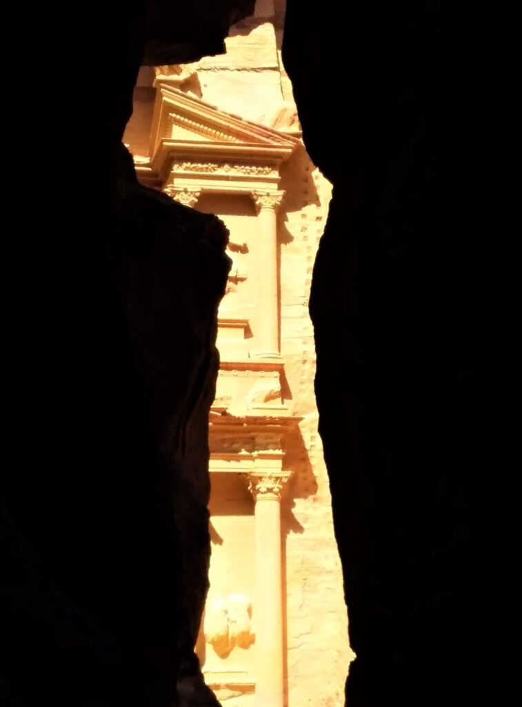 Al-Khazna, or 'The Treasury'. exploring Ancient Petra, Jordan