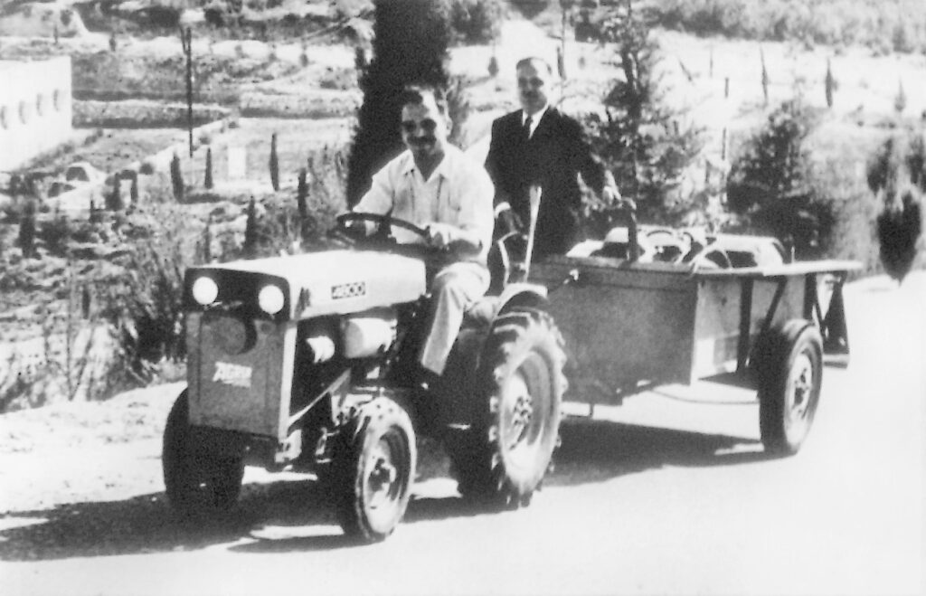 King Hussein of Jordan tractor