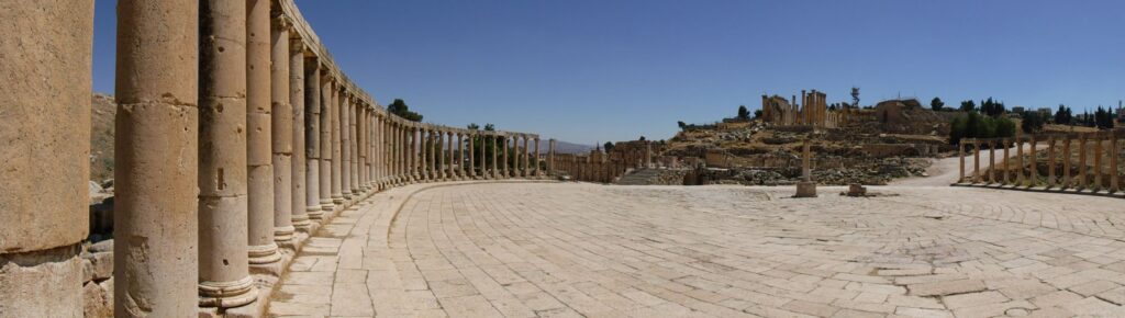 Roman ruins at Jerash, Jordan