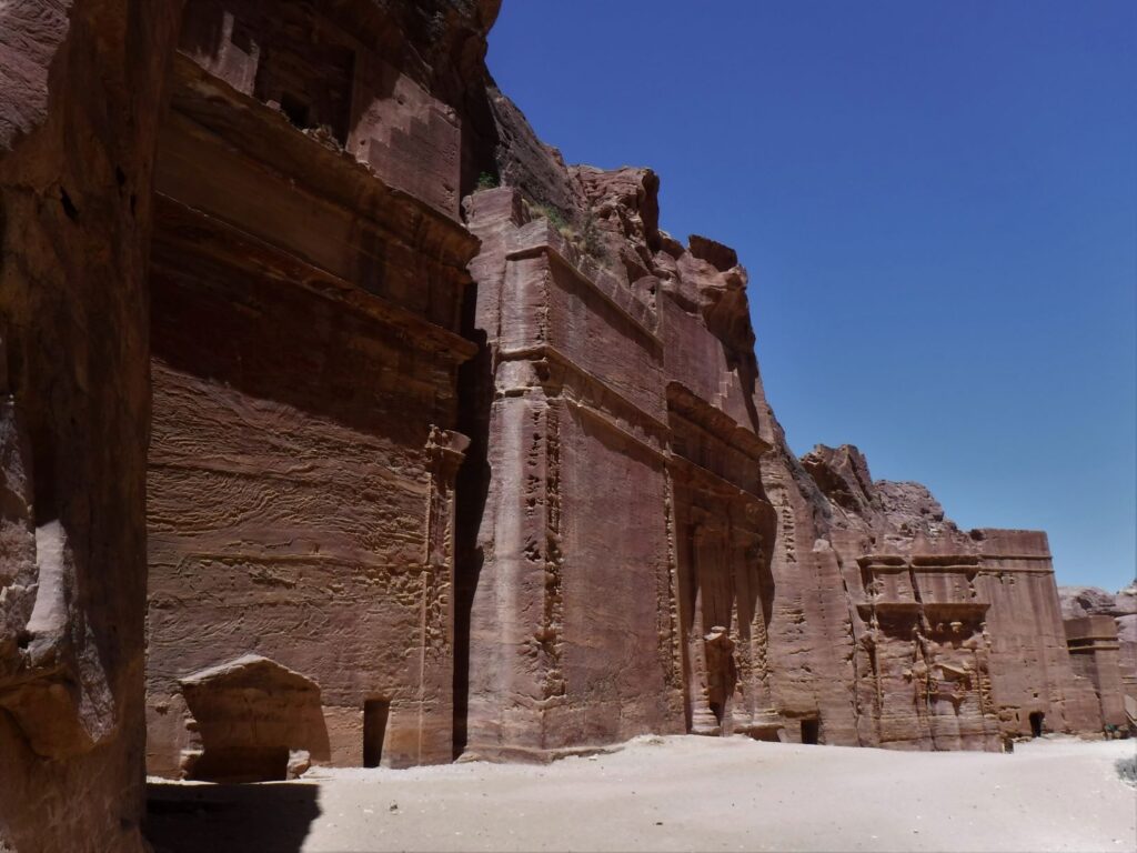 Street of Facades, exploring Ancient Petra, Jordan