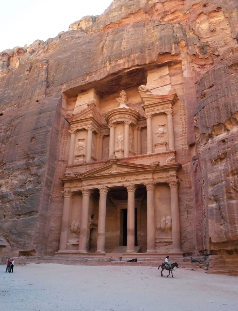 Al-Khazna, or 'The Treasury'. exploring Ancient Petra, Jordan