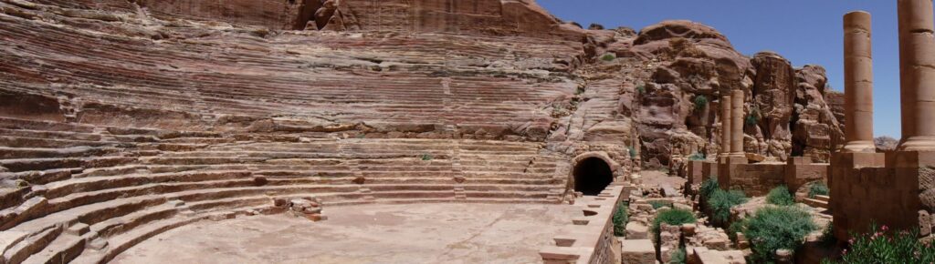 Theatre, exploring Ancient Petra, Jordan