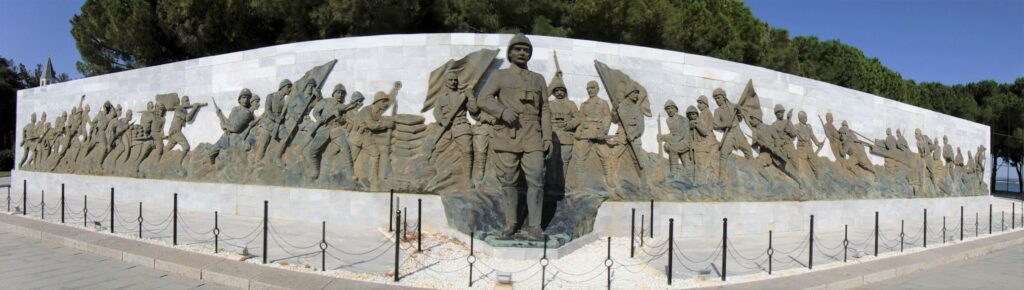 Monument at Canakkale Martyrs' Memorial, Gallipoli, Turkey