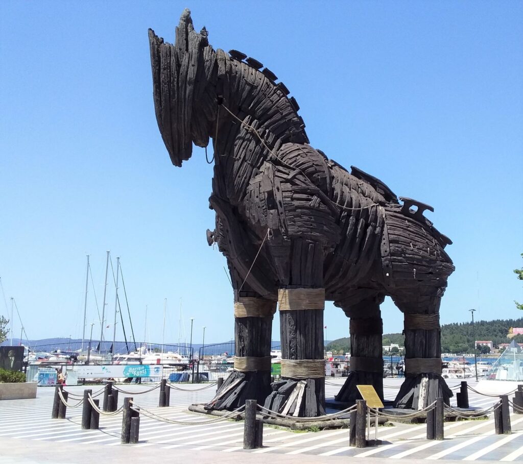 Leaving Turkey again Trojan Horse Canakkale
