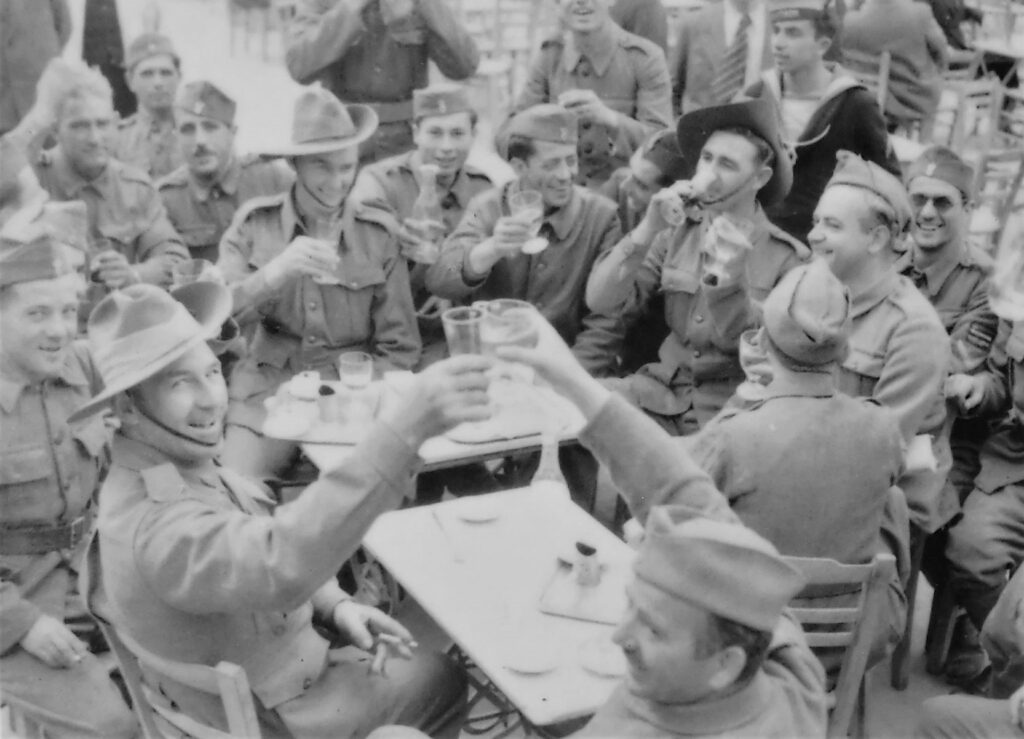 Greek and Australian troops, Athens, WWII