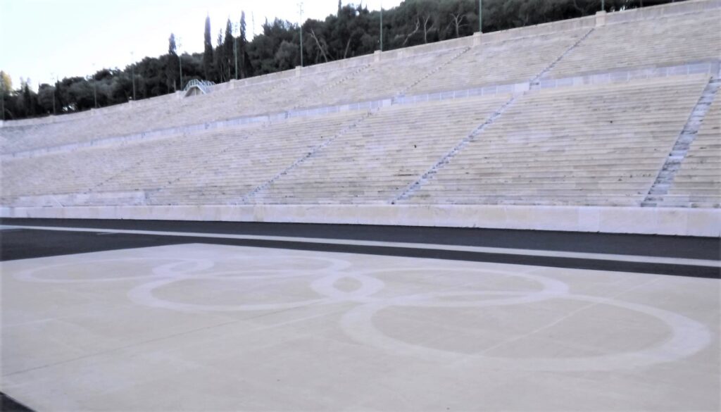Panathenaic Stadium Athens Olympic Rings