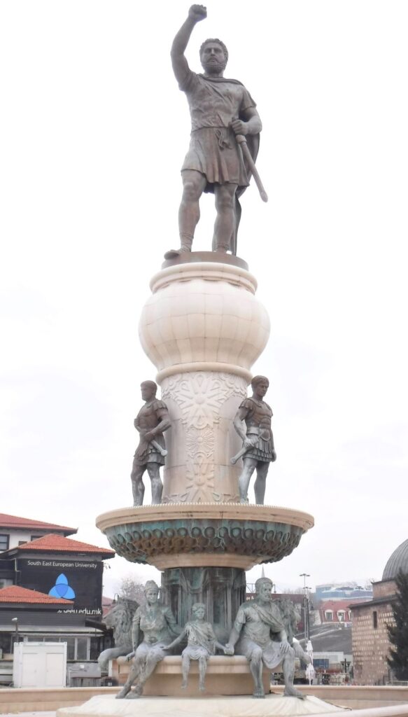 Philip of Macedon statues of Skopje
