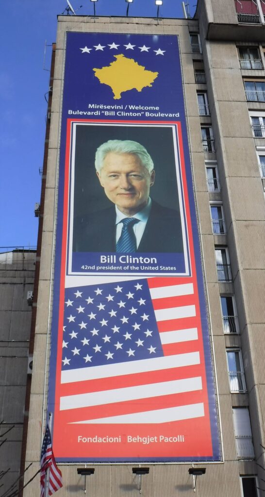 Bill Clinton portrait Kosovo