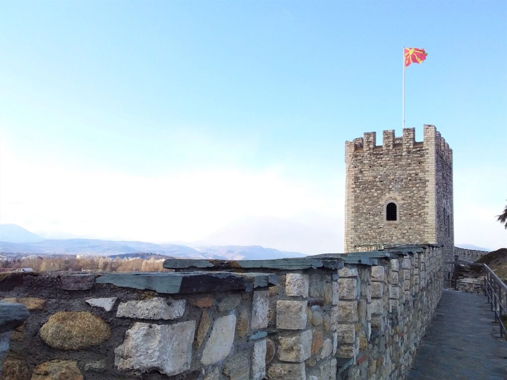 Castle Skopje leaving North Macedonia
