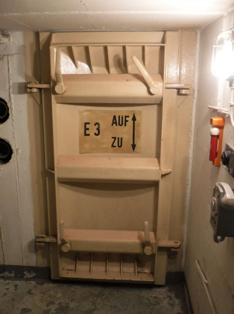 Air lock door Stasi Bunker Museum Machern Germany