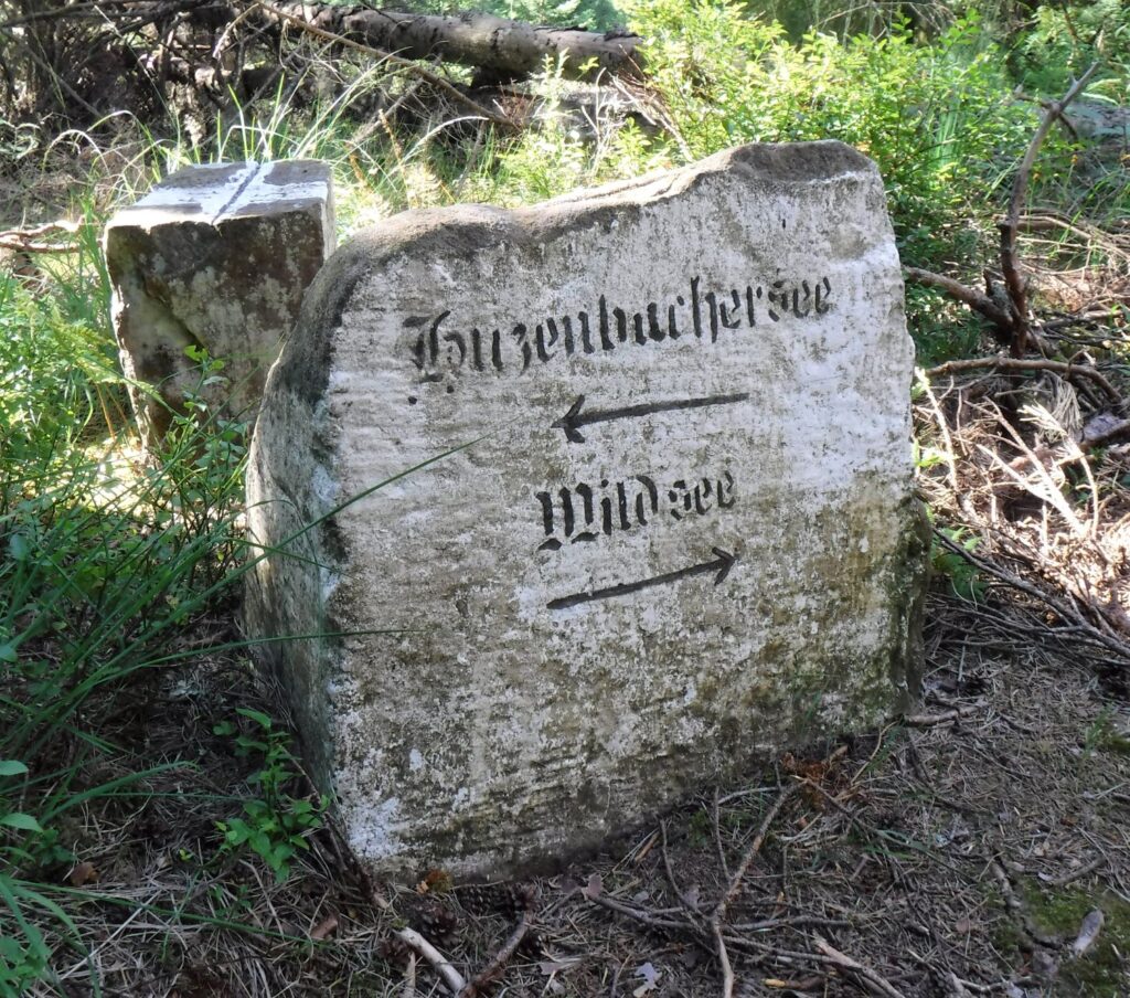 Marker stone Black Forest Germany