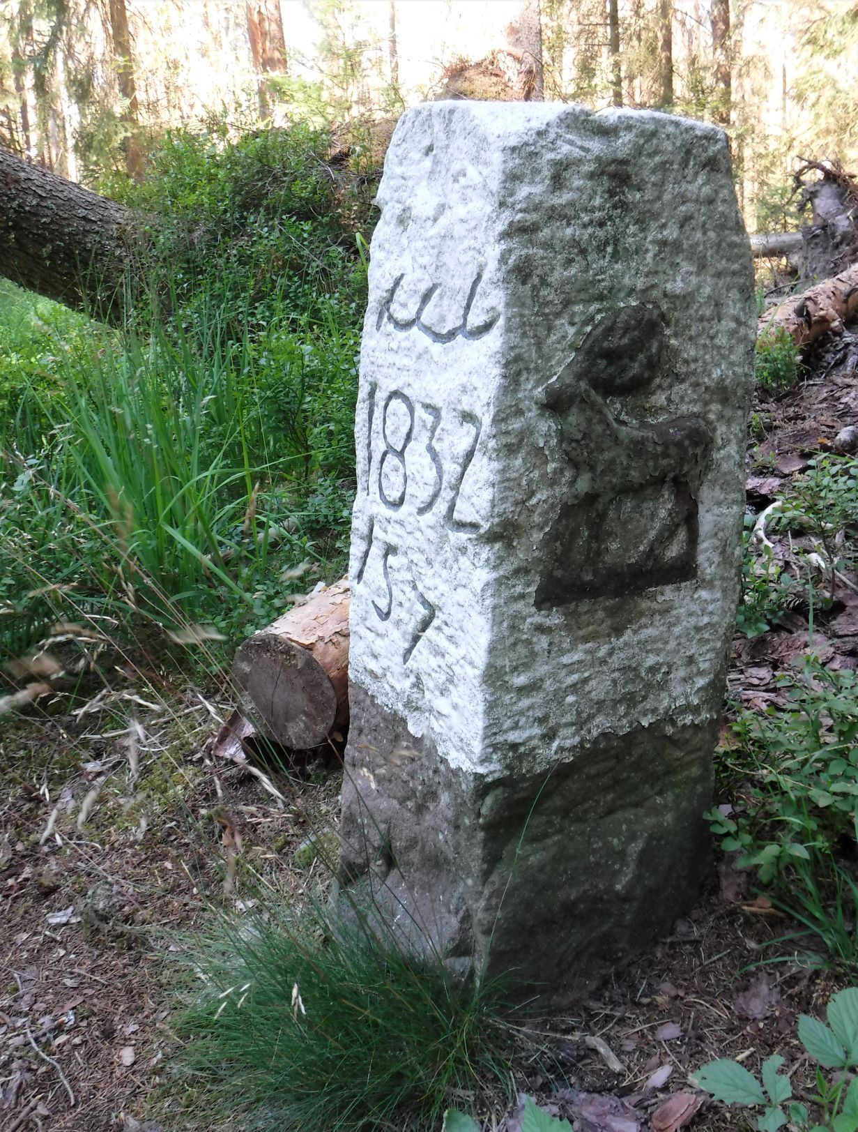 Marker Stone Black Forest Germany