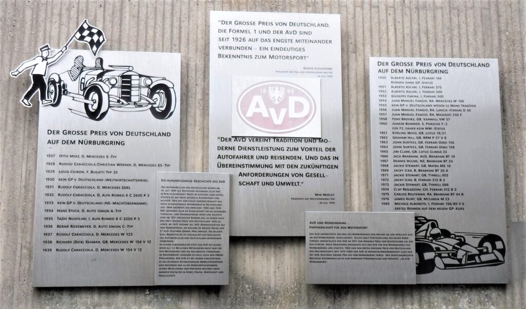 F1 commemorative plaques