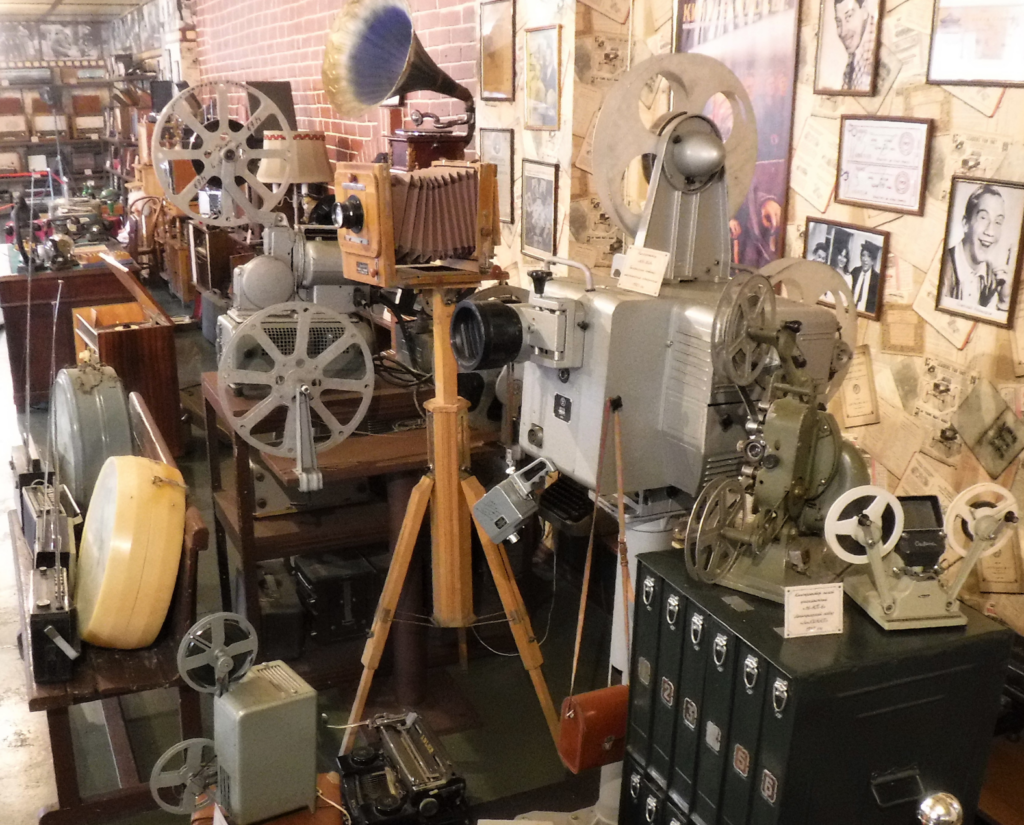 Old movie projectors